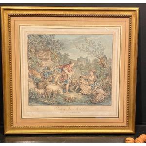 Painting, Engraving "the Return From The Market"