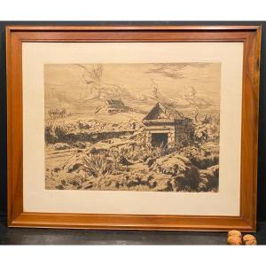 Painting, Engraving By Victor Prouvé