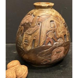 Stoneware Vase, Mougin