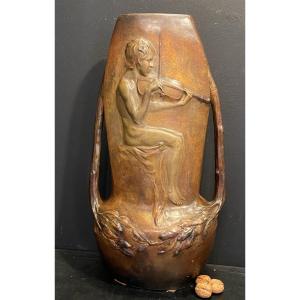 Large Vase Signed Simon By Godscheider