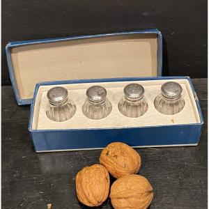 Four Mini Salt Shakers From Christofle