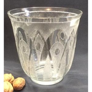 Art Deco Crystal Vase