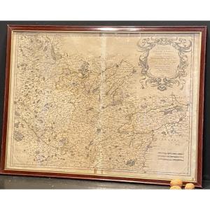 Plan Of The Bishopric Of Arras, 18th Century