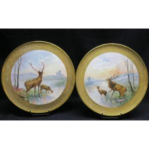 Pair Of Limoges Porcelain Dishes