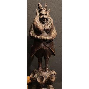 19th Century Carved Wooden Statuette