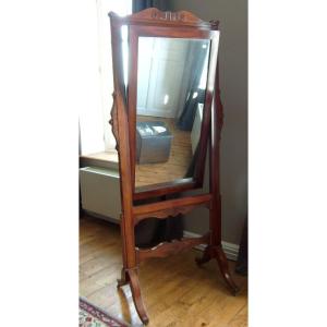Napoleon III Mahogany Psyche