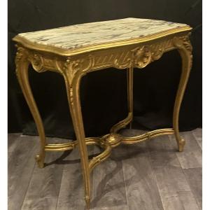 Gilded Wooden Coffee Table