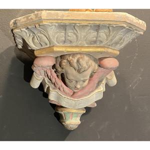 Polychrome Terracotta Wall Console