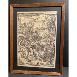 Engraving, The Temptation Of Saint Anthony By A. Dürer