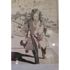 Lithograph Signed Weisbuch,
