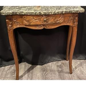 Very Small Oak Console Table