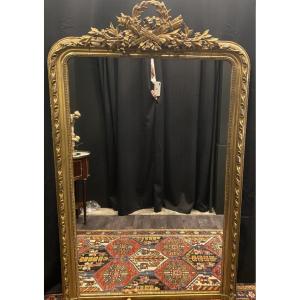 Gilded Wood Fireplace Mirror