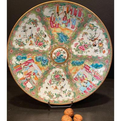 Large Dish China, Canton XIXth Century