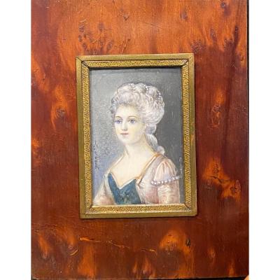 Miniature, Portrait De Femme