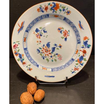 Plate Decorated With Flowers And Insects