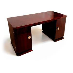 Art Deco Desk In Rio Rosewood - Circa 1930