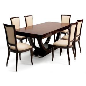 Art Deco Coffee Table With 6 Chairs - Circa 1930