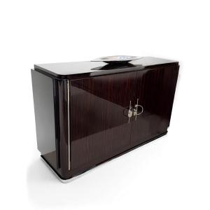 Art Deco Sideboard In Macassar Ebony - Circa 1930