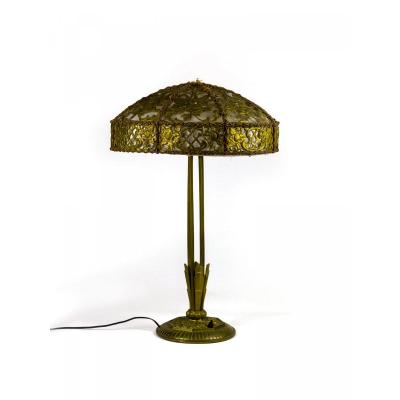 Art Deco Table Lamp Bronze Color - Around 1930