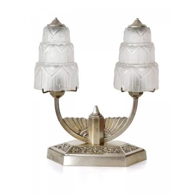 Art Deco Table Lamp - Double Fountains
