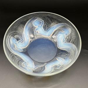 A Calypso Bowl In Strong Opalescent Glass By R.lalique