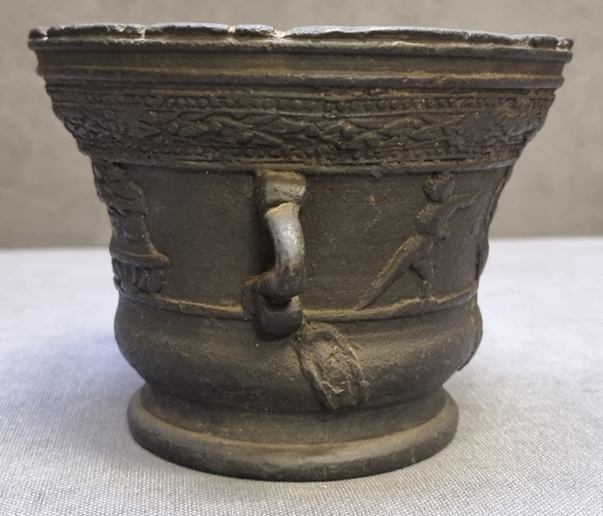 ANTICO MORTAIO IN BRONZO - XVI SECOLO-photo-1