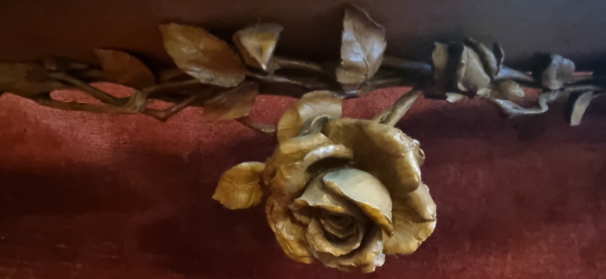 MENSOLA IN LEGNO INTAGLIATO - PUTTI E FIORI SCOLPITI - FIRMATA VINCENZO CADORIN VENEZIA-photo-3