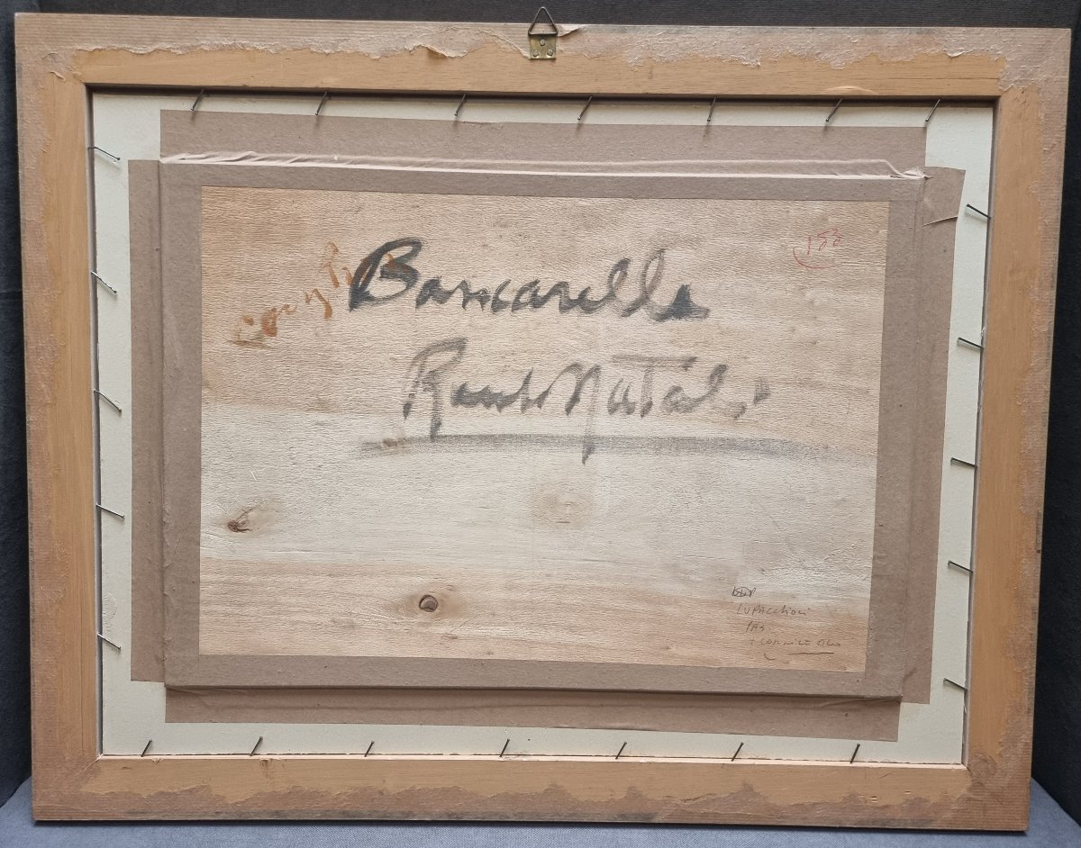 QUADRO - OLIO SU COMPENSATO - FIRMATO RENATO NATALI (LIVORNO 1883-LIVORNO 1979)-photo-4