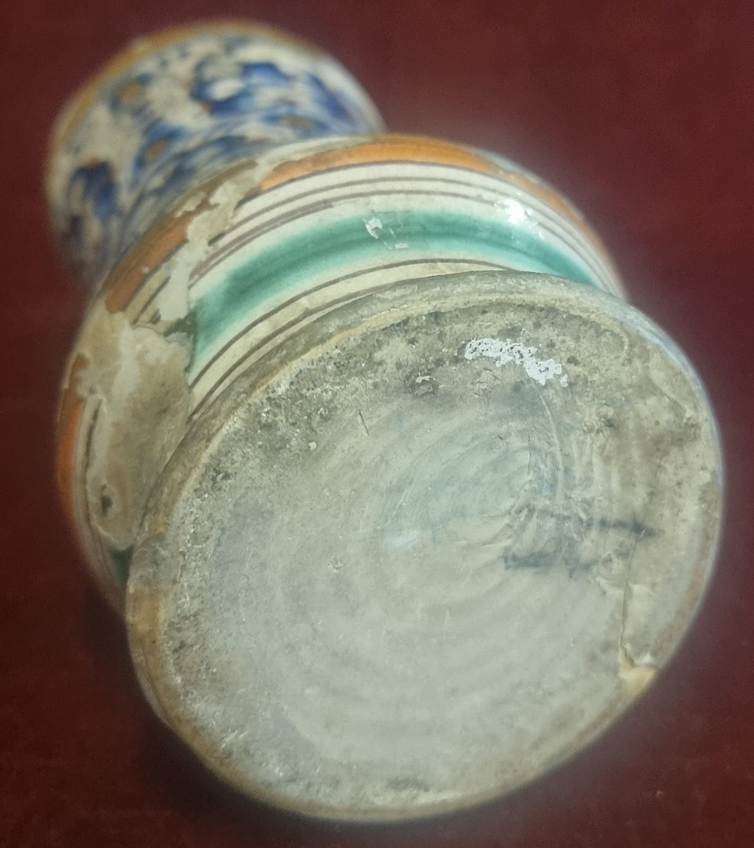 ALBERELLO DA FARMACIA IN MAIOLICA - MONTELUPO O ORVIETO - FINE XVI SECOLO / INIZIO XVII SECOLO-photo-2