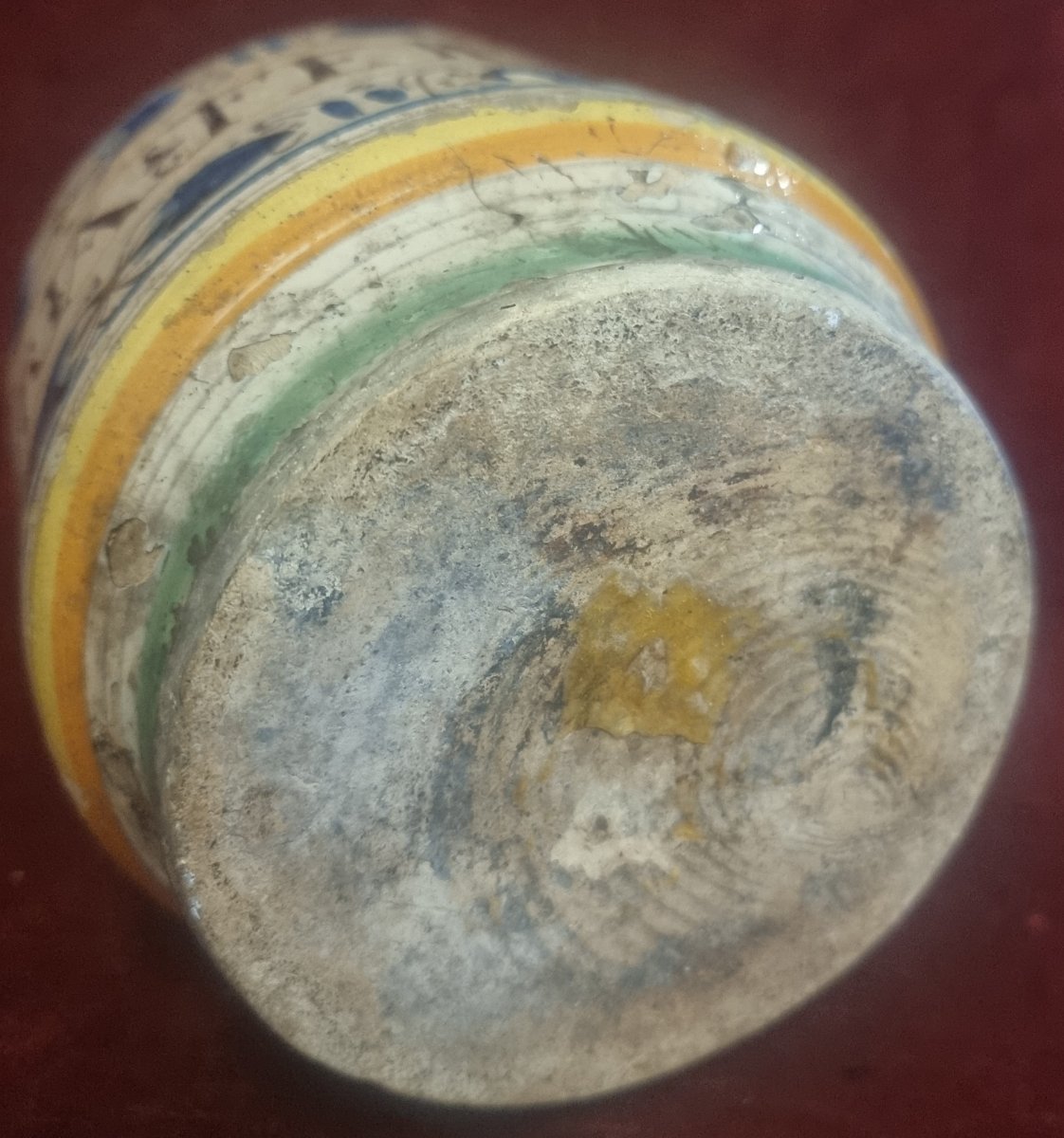 ALBERELLO DA FARMACIA IN MAIOLICA - MONTELUPO O ORVIETO  FINE XVI SECOLO / INIZIO XVII SECOLO-photo-2