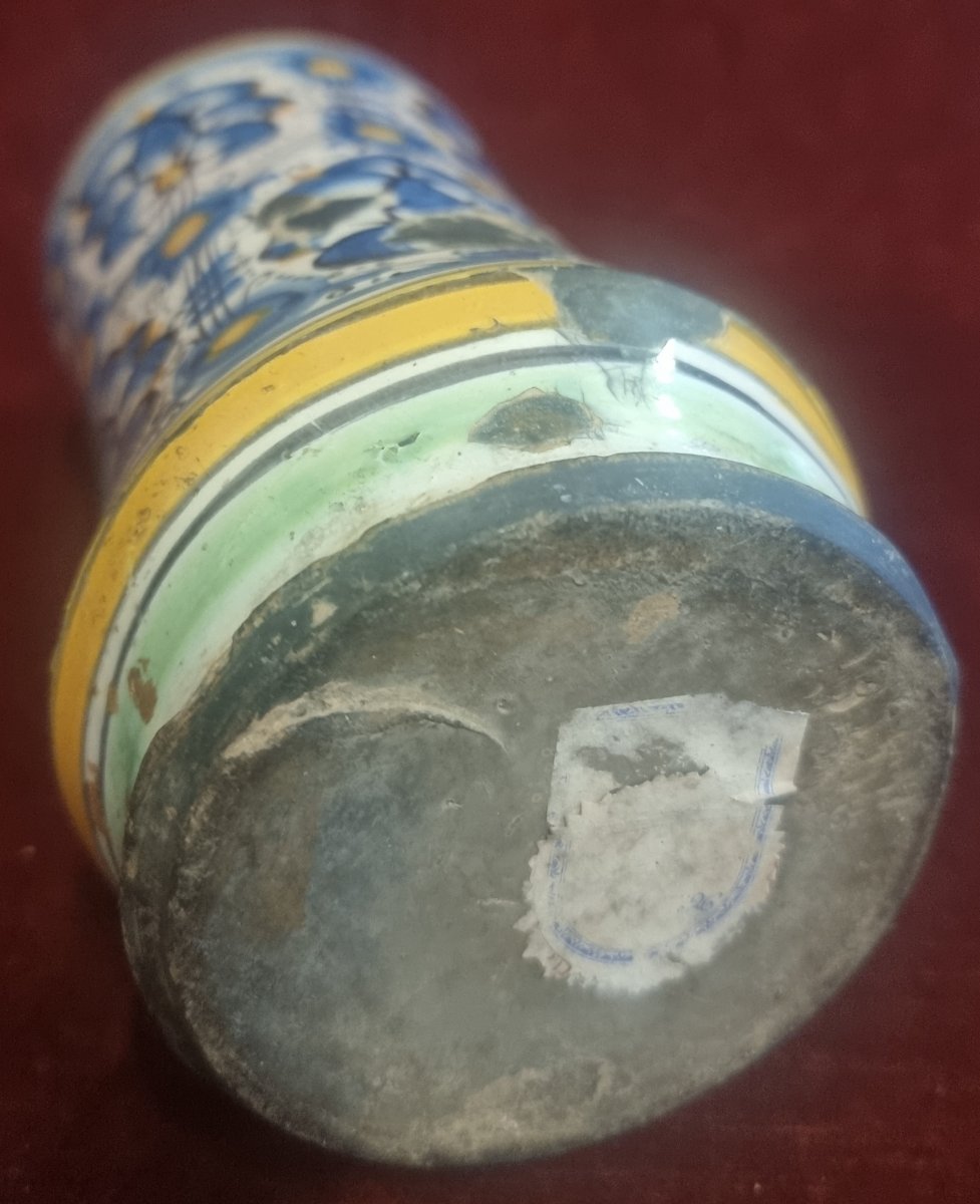 ALBERELLO DA FARMACIA IN MAIOLICA - MONTELUPO O ORVIETO  FINE XVI SECOLO / INIZIO XVII SECOLO-photo-2