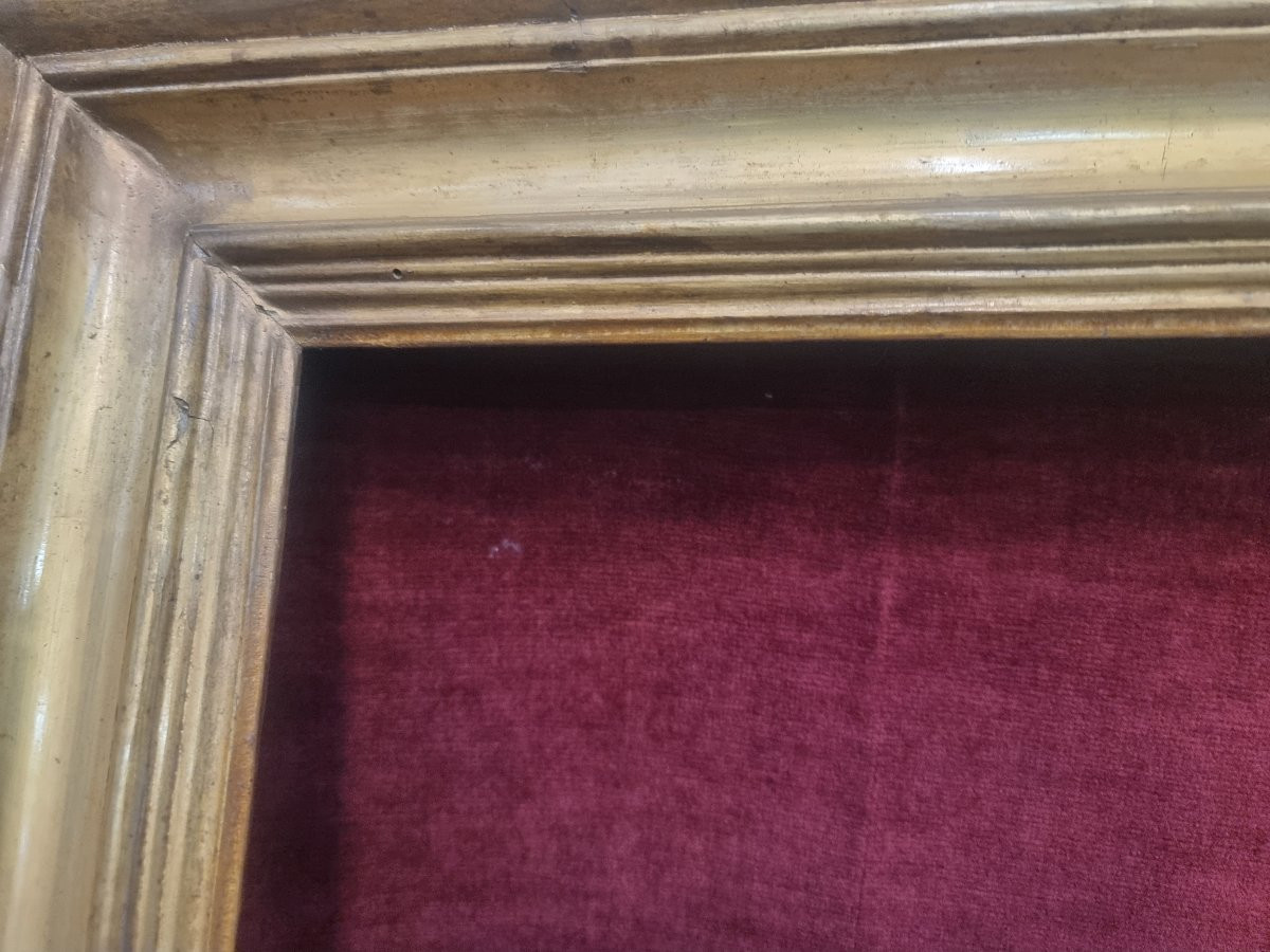 CORNICE DORATA A FOGLIA D'ORO - SALVATOR ROSA - MANIFATTURA ROMA - PRIMA META' DEL XVIII SECOLO-photo-3