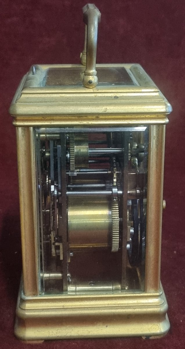 OROLOGIO DA VIAGGIO IN OTTONE - MUSY PADRE E FIGLIO TORINO -  FINE XIX SECOLO-photo-2