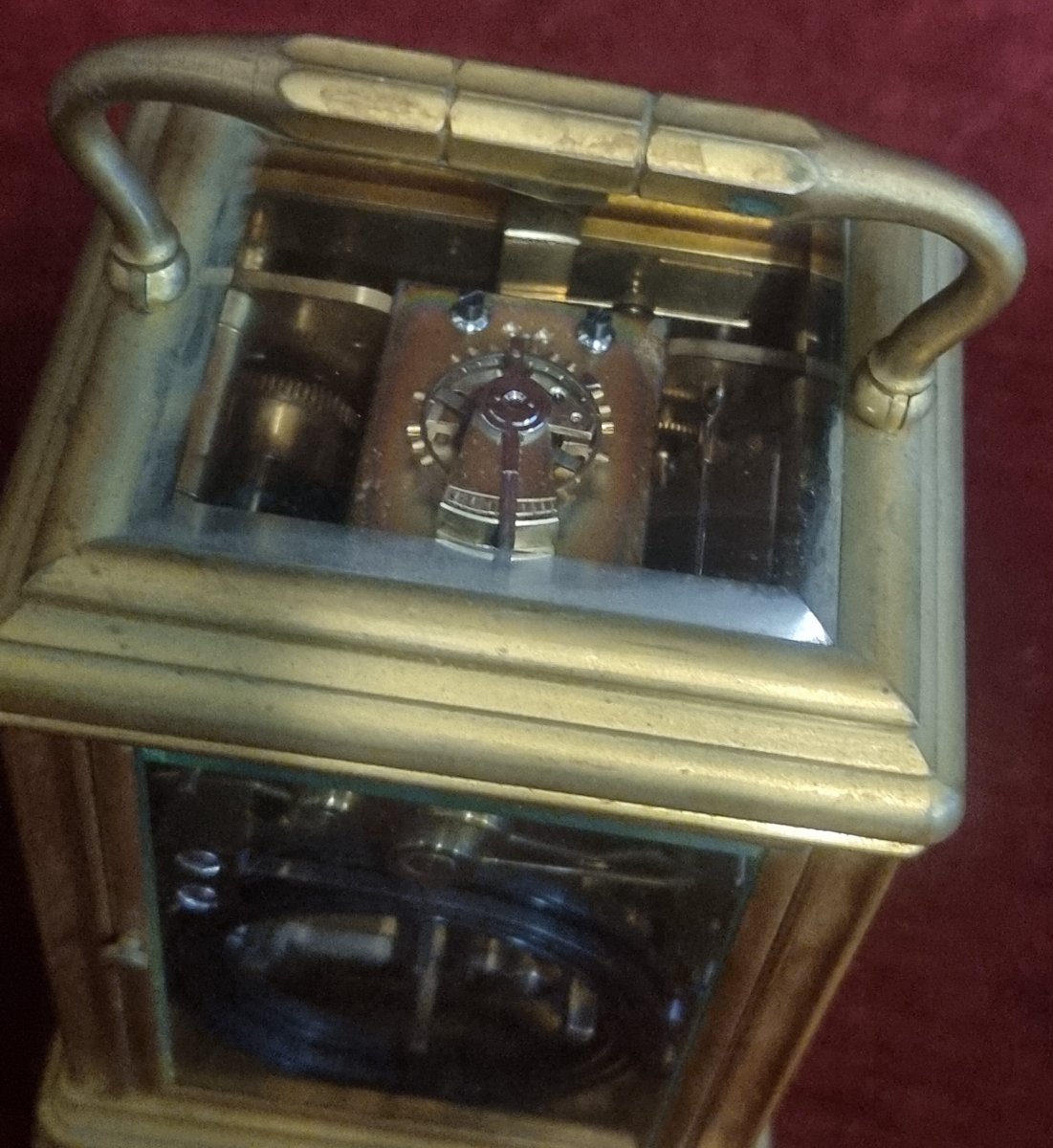 OROLOGIO DA VIAGGIO IN OTTONE - MUSY PADRE E FIGLIO TORINO -  FINE XIX SECOLO-photo-4