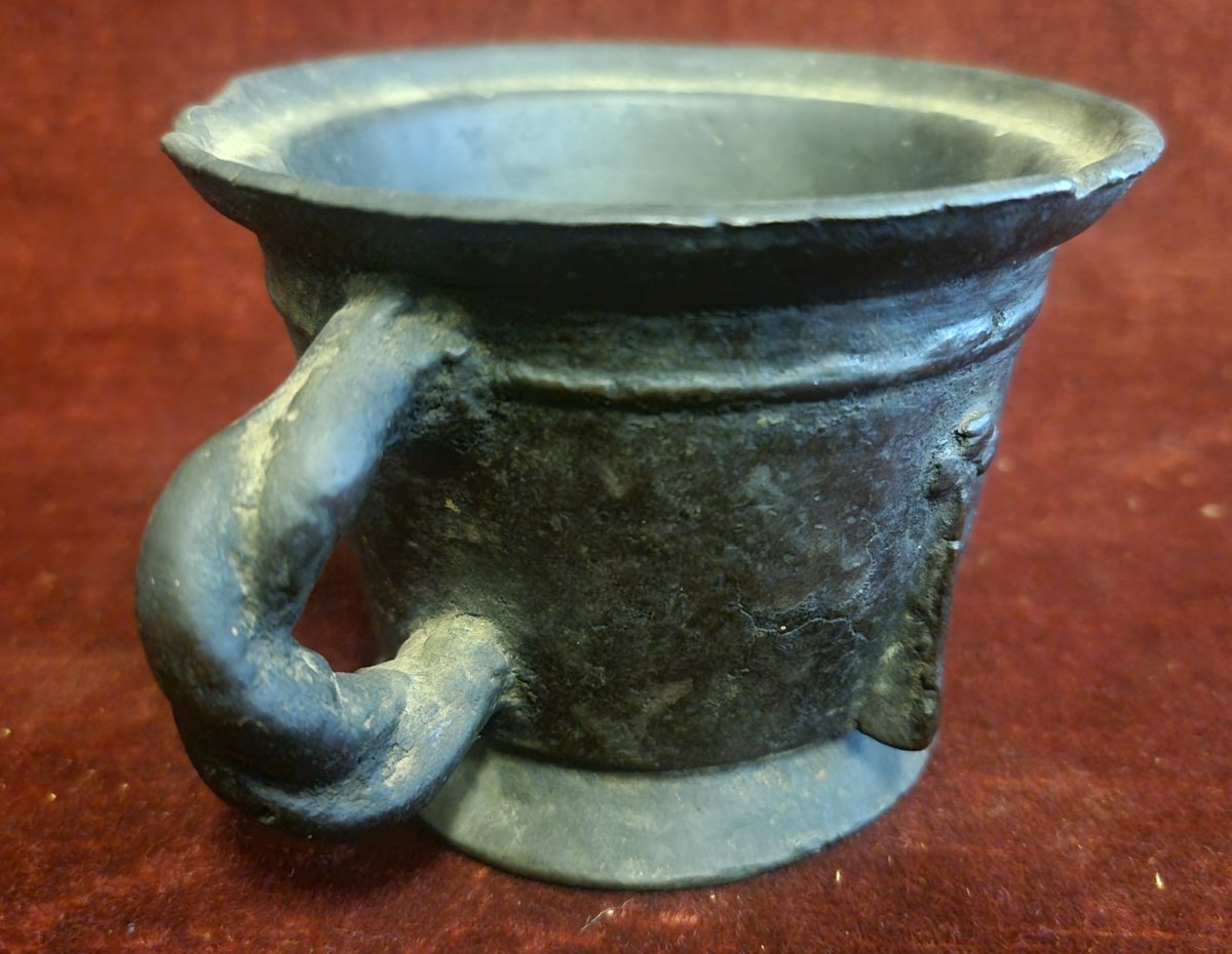 MORTAIO IN BRONZO - XV/XVI SECOLO -  ITALIA-photo-4