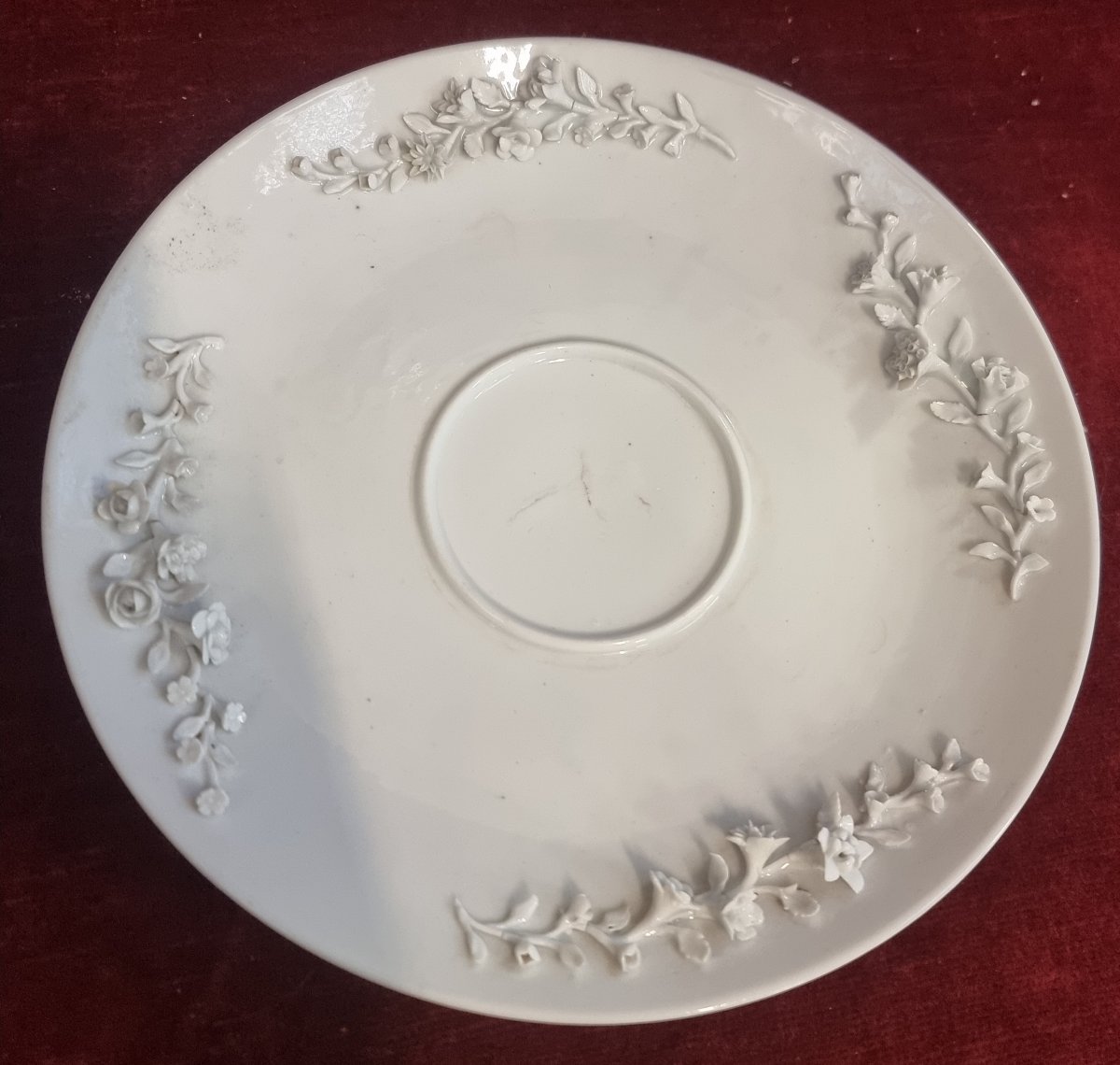 TAZZA DA PUERPERA IN PORCELLANA BIANCA - MANIFATURA COZZI VENEZIA - SECONDA META' XVIII SECOLO-photo-1