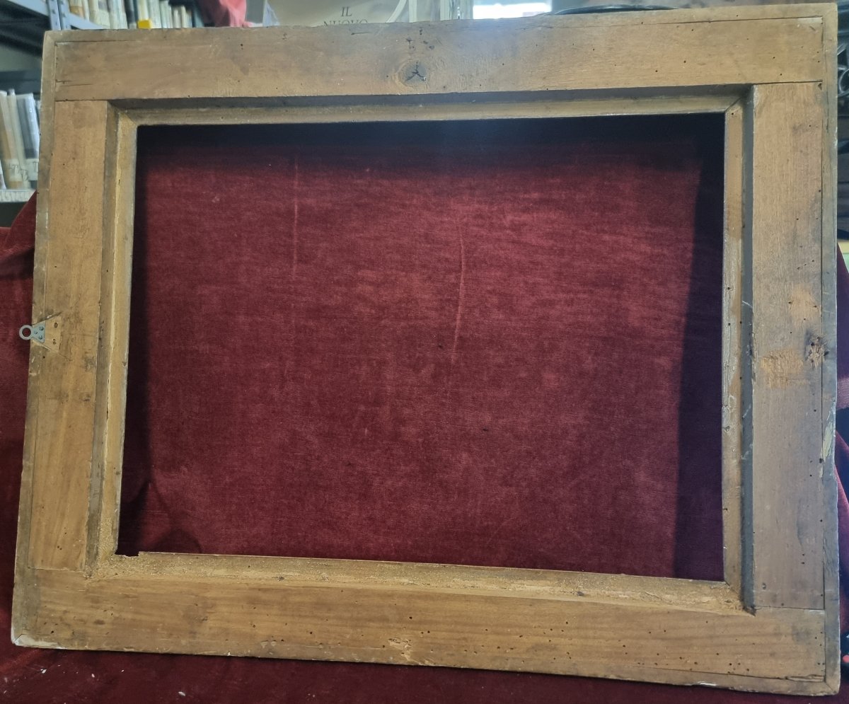 CORNICE DORATA A FOGLIA D'ORO - SALVATOR ROSA - MANIFATTURA ROMA - PRIMA META' DEL XVIII SECOLO-photo-2