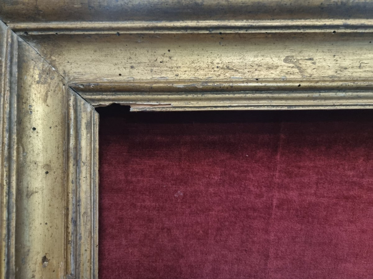 CORNICE DORATA A FOGLIA D'ORO - SALVATOR ROSA - MANIFATTURA ROMA - PRIMA META' DEL XVIII SECOLO-photo-3