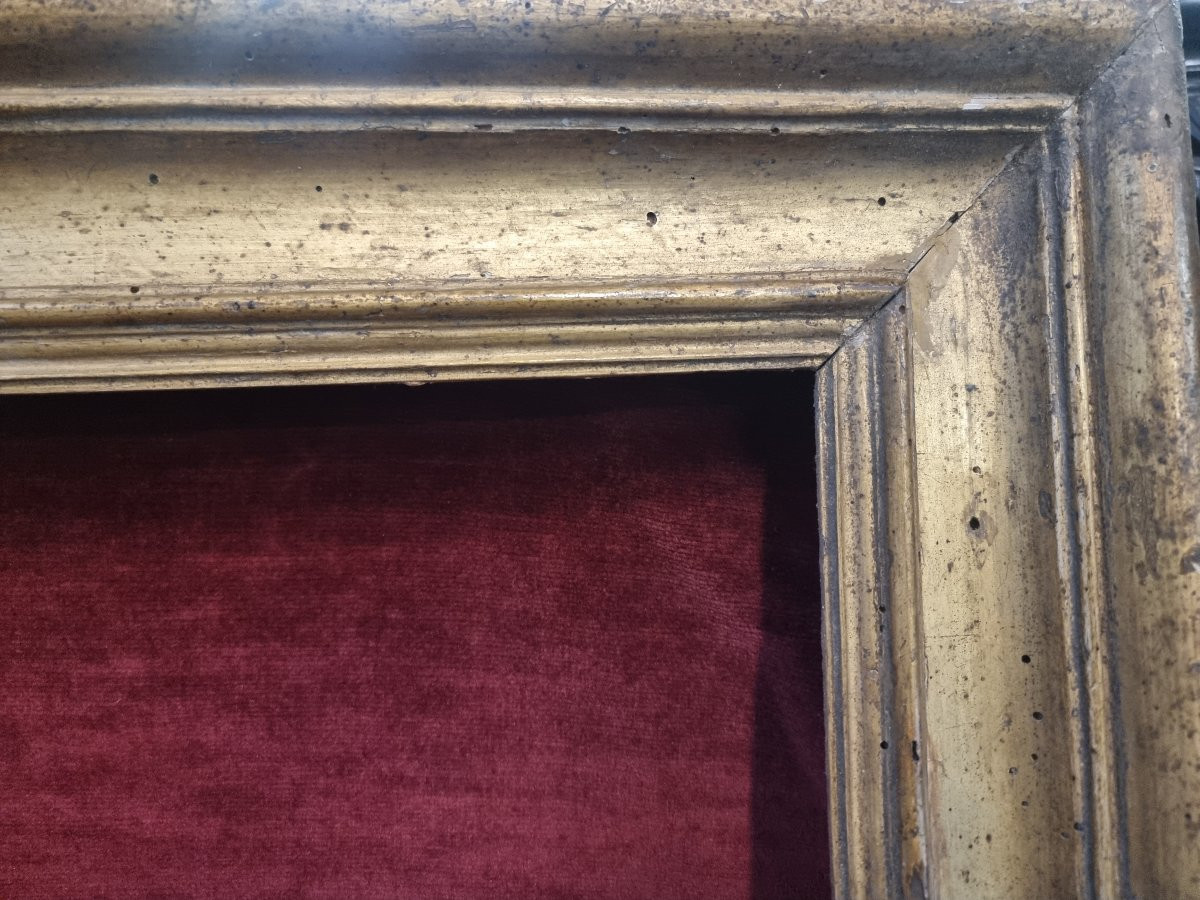 CORNICE DORATA A FOGLIA D'ORO - SALVATOR ROSA - MANIFATTURA ROMA - PRIMA META' DEL XVIII SECOLO-photo-4