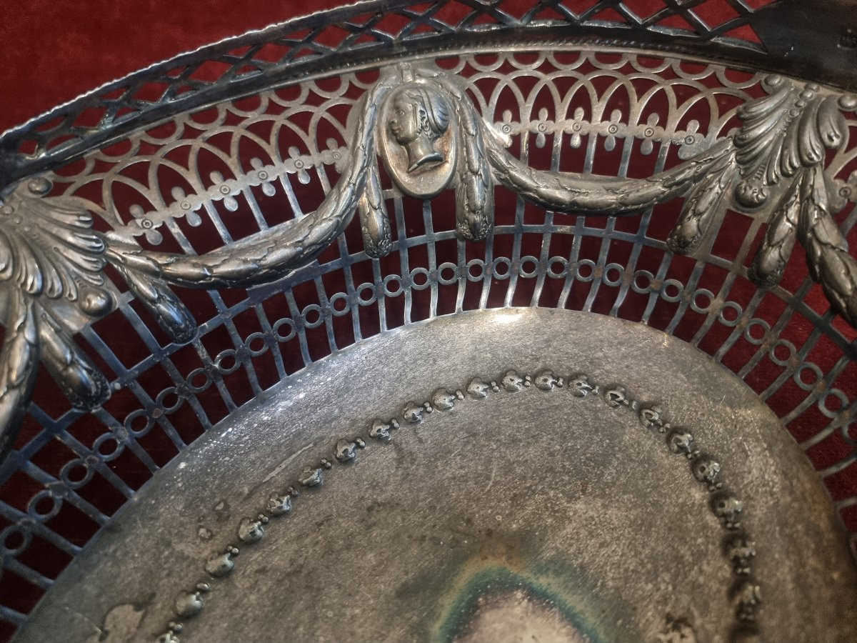 CESTINO IN ARGENTO - INGLESE FINE XVIII SECOLO - ARGENTIERE : THOMAS DANIELL -photo-1