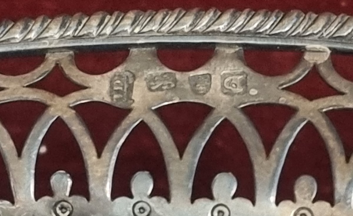 CESTINO IN ARGENTO - INGLESE FINE XVIII SECOLO - ARGENTIERE : THOMAS DANIELL -photo-2