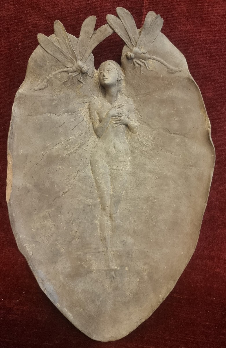 SCULTURA IN TERRACOTTA DI JOSEPH CHERET (1838-1894) - LIBERTY 