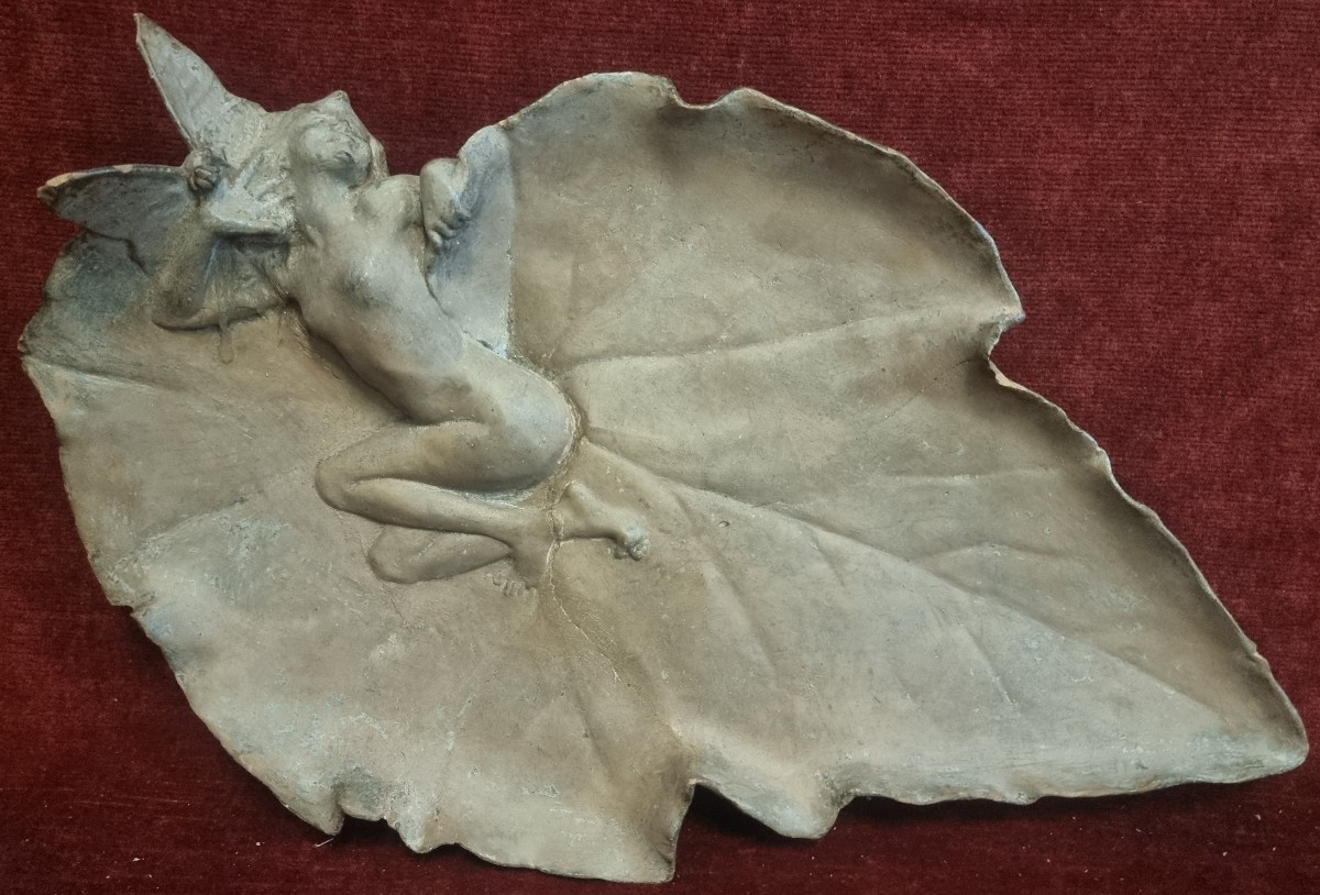 SCULTURA IN TERRACOTTA DI JOSEPH CHERET (1838-1894) - LIBERTY