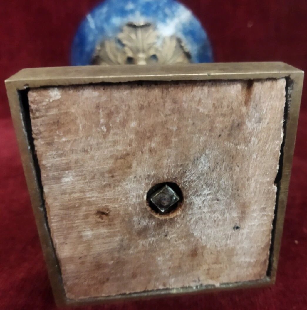 SCULTURA IN BRONZO ATLANTE che regge coppa in LAPISLAZZULI -  SECONDA META' DEL XIX SECOLO-photo-2