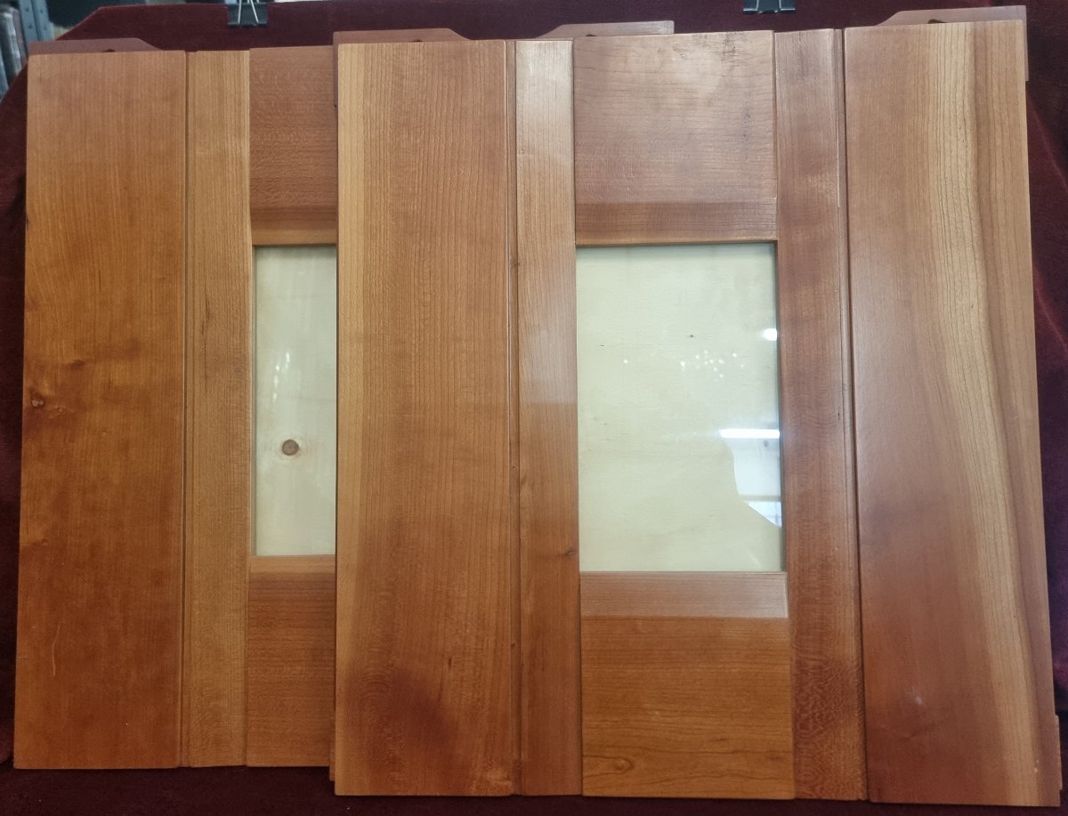 SET DI 6 CORNICI IN LEGNO (CILIEGIO) - VINTAGE, ANNI '60/'70 -photo-3