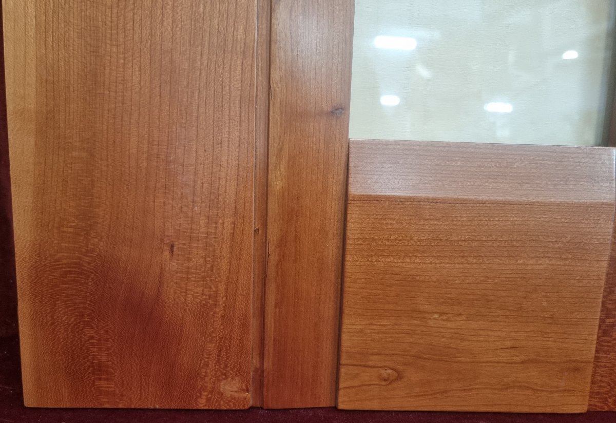 SET DI 6 CORNICI IN LEGNO (CILIEGIO) - VINTAGE, ANNI '60/'70 -photo-1