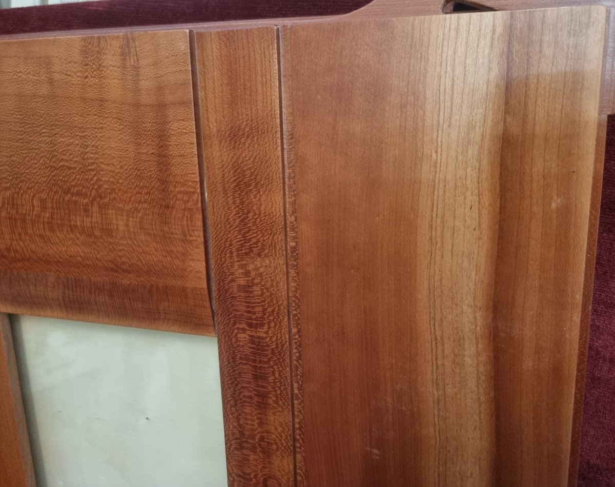 SET DI 6 CORNICI IN LEGNO (CILIEGIO) - VINTAGE, ANNI '60/'70 -photo-3