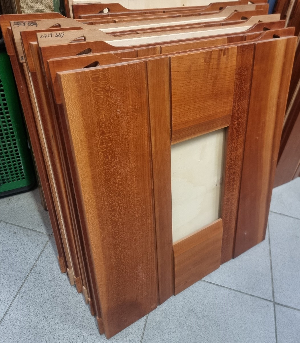 SET DI 6 CORNICI IN LEGNO (CILIEGIO) - VINTAGE, ANNI '60/'70 