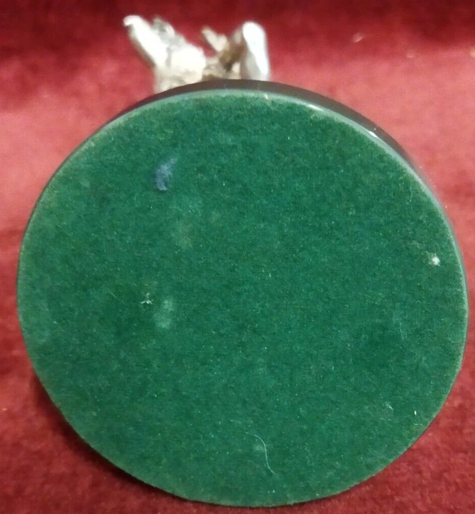 SCULTURA ARGENTO SU BASE MARMO  ERCOLE CON CINGHIALE  BOLLO 84 RUSSIA - anni '50-photo-1