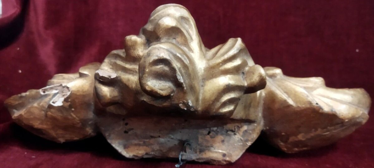 COPPIA ANGELI in legno intagliato, dorato e argentato del XVIII SECOLO-photo-2